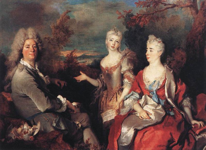 Nicolas de Largilliere The Artist and his Family Sweden oil painting art